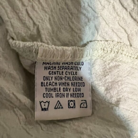 Faded Glory Stretch Women Medium Light Green Sleeveless Button Up Shirt - Picture 7 of 7